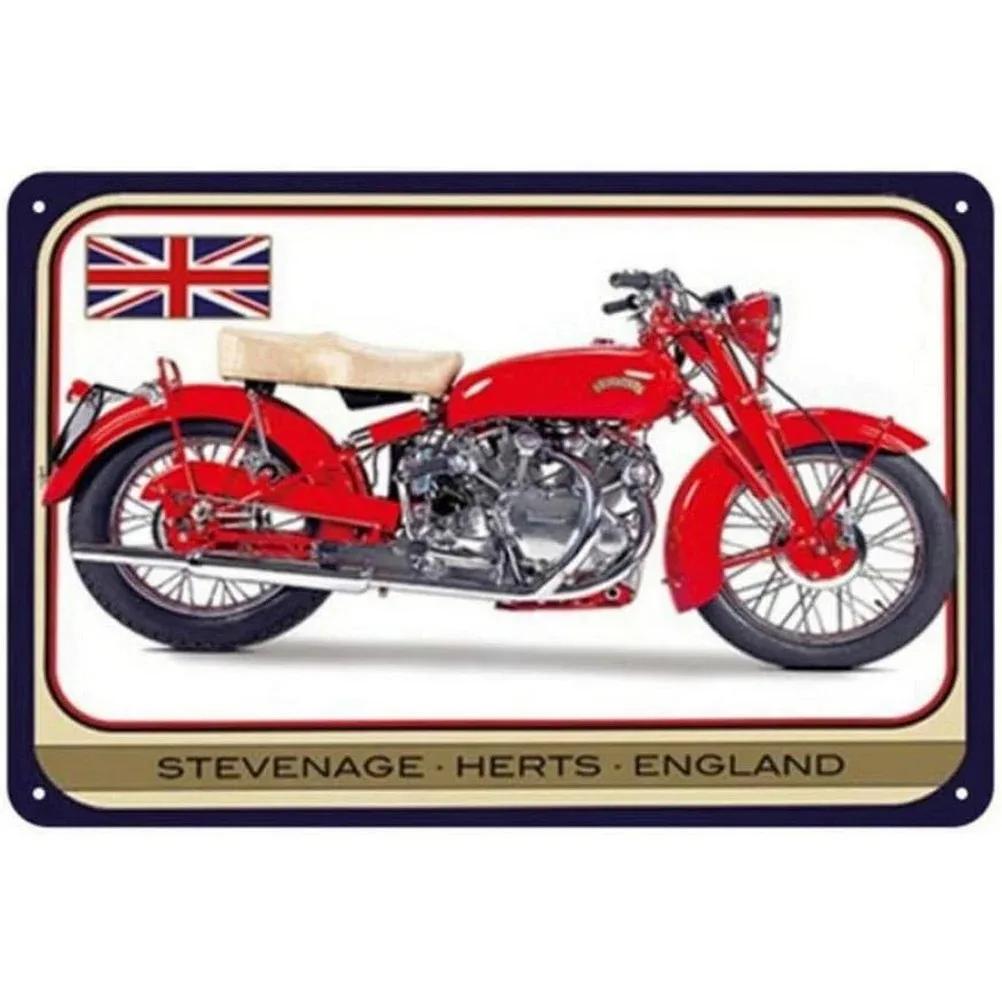 Vintage Motorcycle Metal Tin Signs Decor Wall Art Coffee Bar Vintage Metal Tin Sign Office Home Toilet Signs Wall Decor Pictures