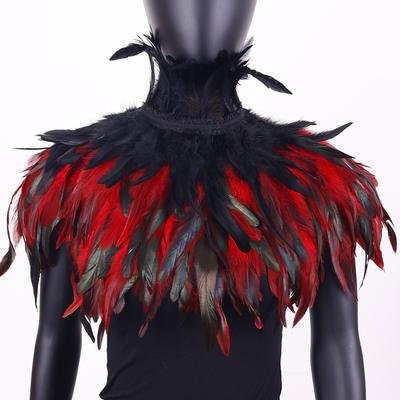 Feather Shawl, Ball Cape, Costume Ball, Festive Party Decoration, Chicken Feather Scarf, Halloween Cloak