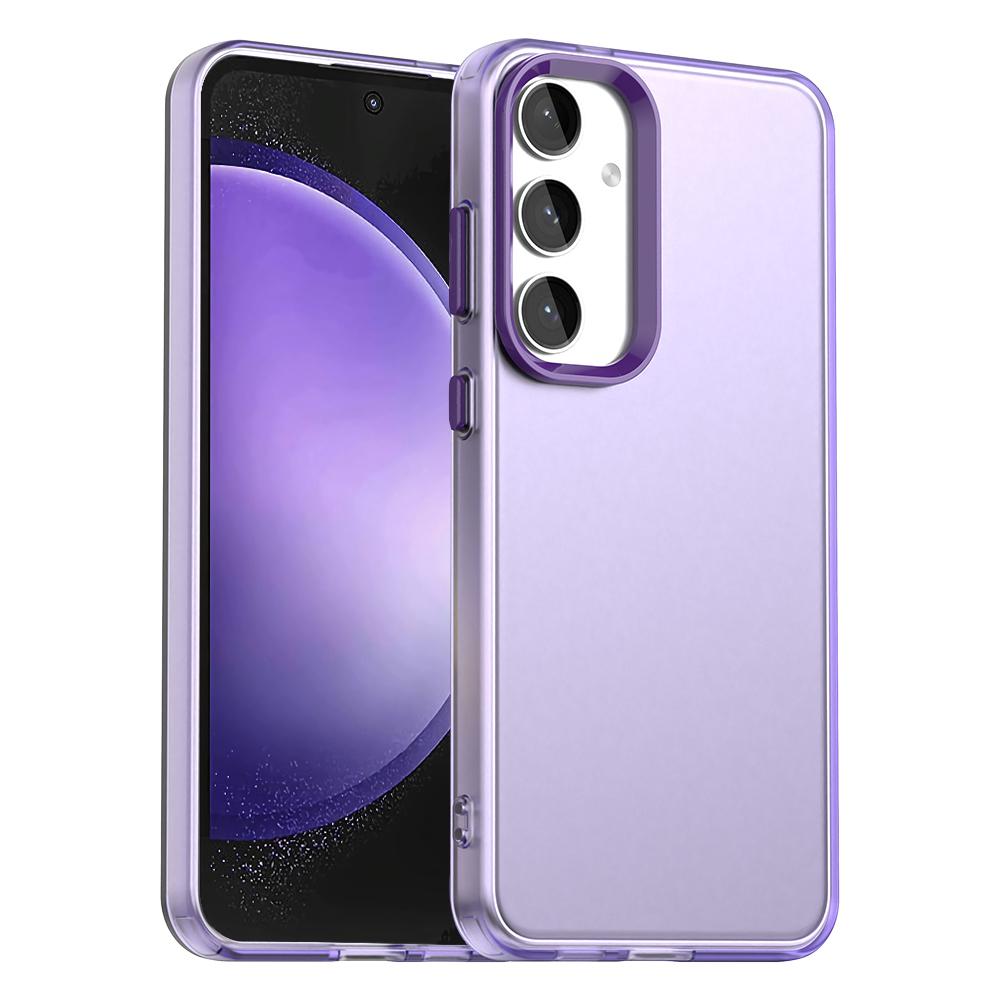 For Samsung Galaxy S23 FE Case PC+TPU+PET Matte Anti-Drop Phone Back Cover