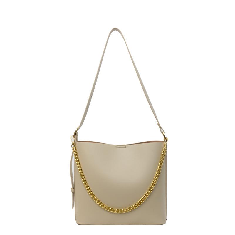 Textured Large-capacity Chain Tote Bag Women's New Fashion Student Commuter Bag Shoulder Messenger Bag