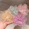 Fashion Sweet Mesh Flower Hairpin Side Clip Sweet Hair Clip For Women Girls Simulated Flower Hairpin Headdress Hair Accessories