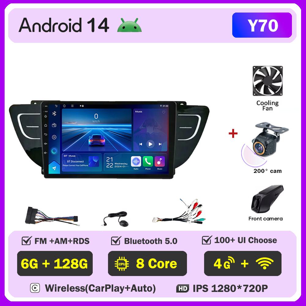 Car Video Player For Geely Atlas NL3 2016 - 2020 Carplay Android  Auto Radio Intelligent System GPS Navigation Touch Screen RDS
