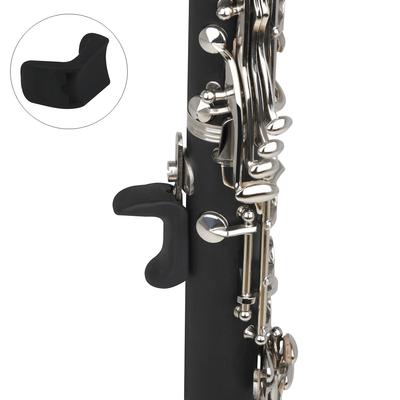 Haltbarkeit, schwarzes Silikon-Klarinetten-Daumenauflage-Gummikissen für Oboen-Klarinetten-Instrumente, 1,5 mm/2 mm/3,5 mm Öffnungsstärke, bequem