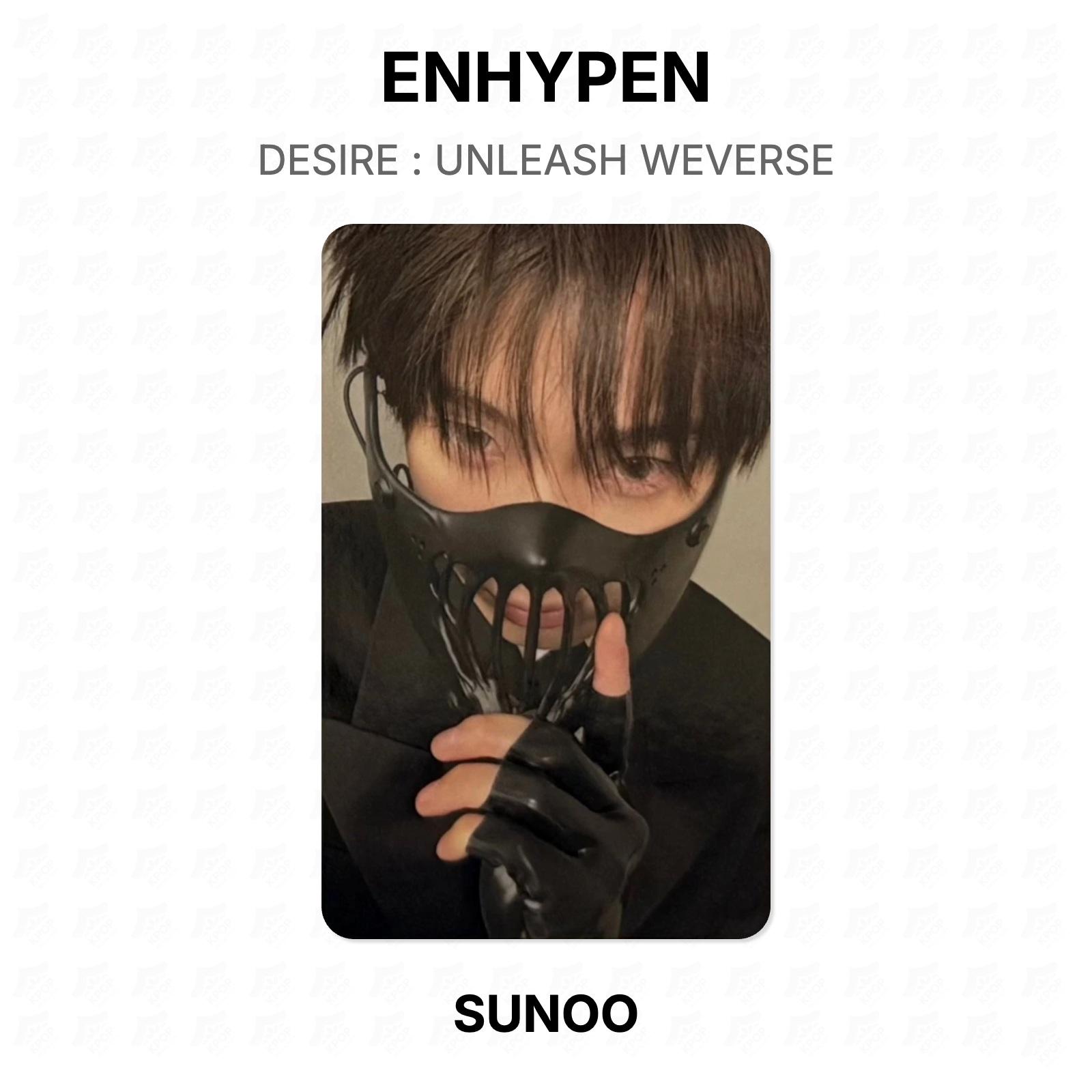 ENHYPEN DESIRE : UNLEASH WEVERSE Официальная фотокарточка SUNOO