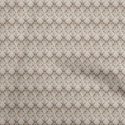 Cotton Flex Brown Fabric Damask With Texture Craft Projects Decor Fabric Printed By The Yard 40 Inch