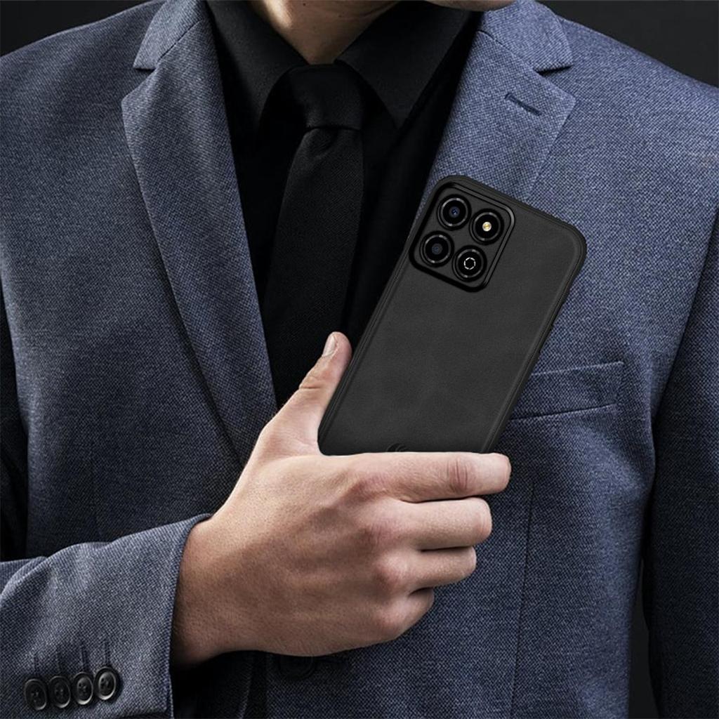 Premium Suede‑Like Leather Grain TPU Case for HONOR X8c,X7d 5G 4G,X7c 5G,X5b Plus,400 Smart 5G,200 Smart Shockproof Soft TPU Cover