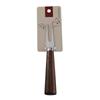 Walnut Handle Stainless Steel Cheese Knife, Fork, and Butter Spreader Set