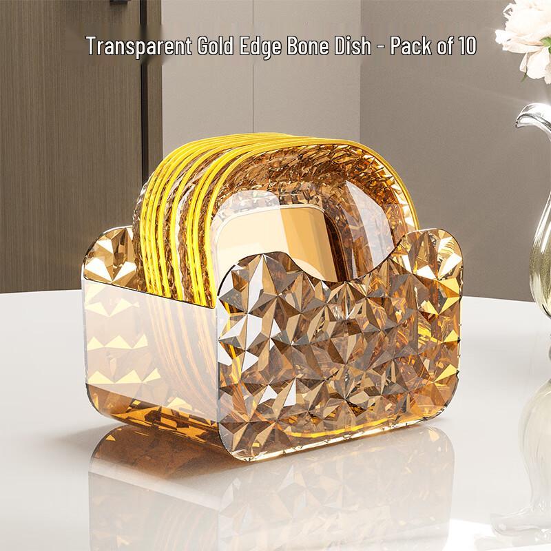 

Wuhe Amber Gold Bone Plates with Diamond Base, 10-Pack