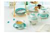 Creative European Bone China Tea Set: Cup, Saucer, Teapot, Dessert Plate, Double-Layer Fruit Bowl, Mix & Match