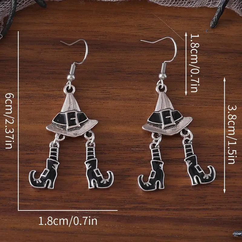 Halloween Gothic Witch Funny Retro Earrings