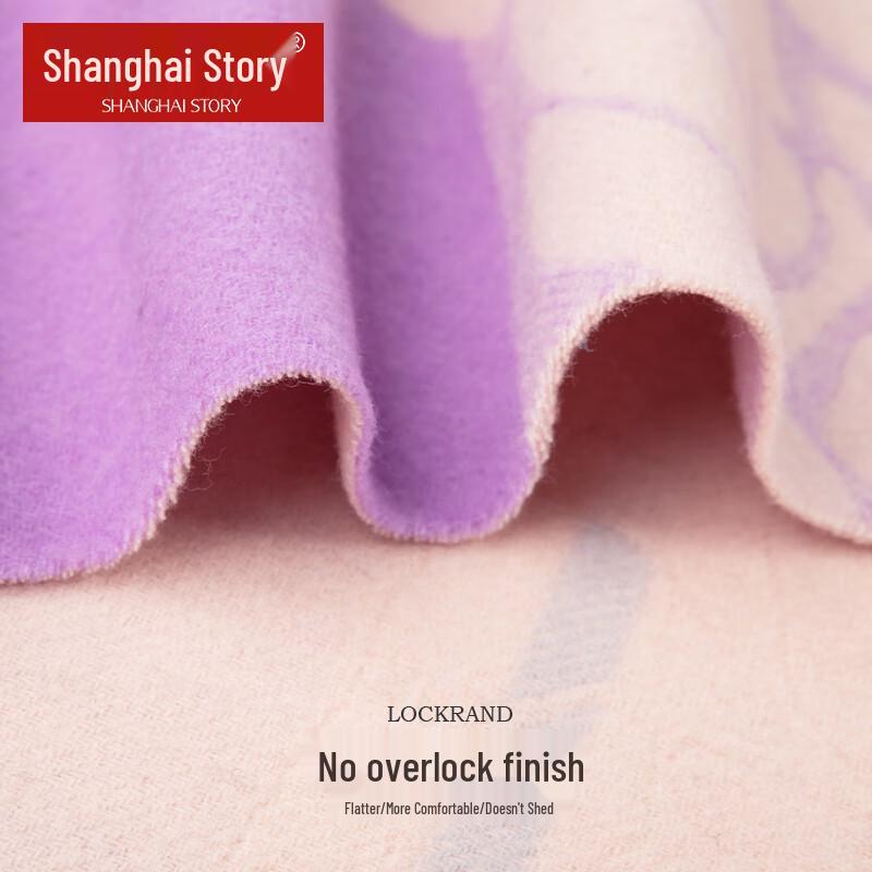 Shanghai Story 100% Wool Jacquard Scarf
