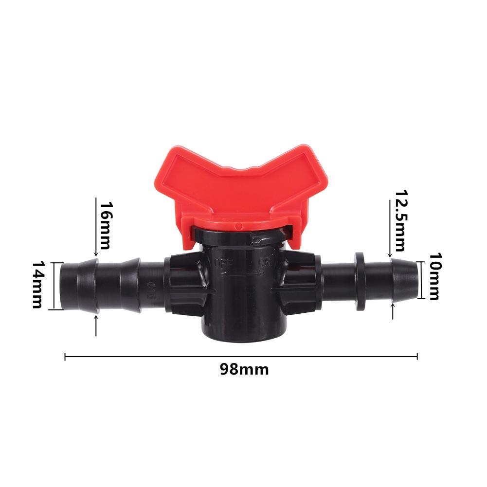 Pipe Valve Water Controller Bypass Valve Garden Tap Connector 1/4'' 3/8'' 1/2'' 5/8'' 3/4'' Tube Drip Irrigation Joint 1/10Pcs