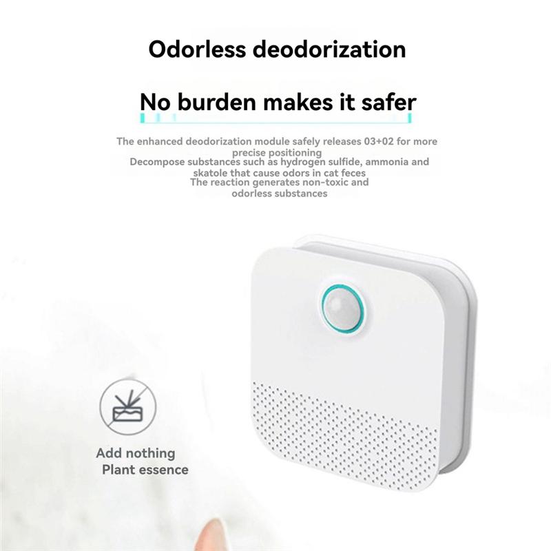 Rechargeable Odor Eliminator Smart Wireless Pet Odor Eliminator Dog Cat Litter Deodorant