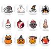 12pcs Halloween Decoration Tag, Pumpkin Ghost Skull Pattern Hanging Ornament for Gift Box Party Festival Scene Decoration