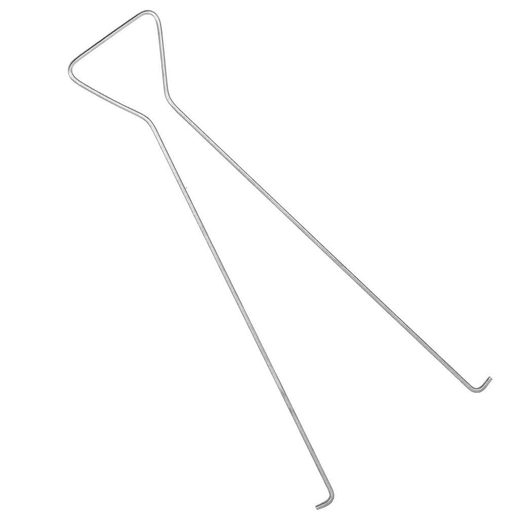 Stainless Steel Golf Hole Cup Picker Putting Green Double Hook Golf Training Aids Accessories