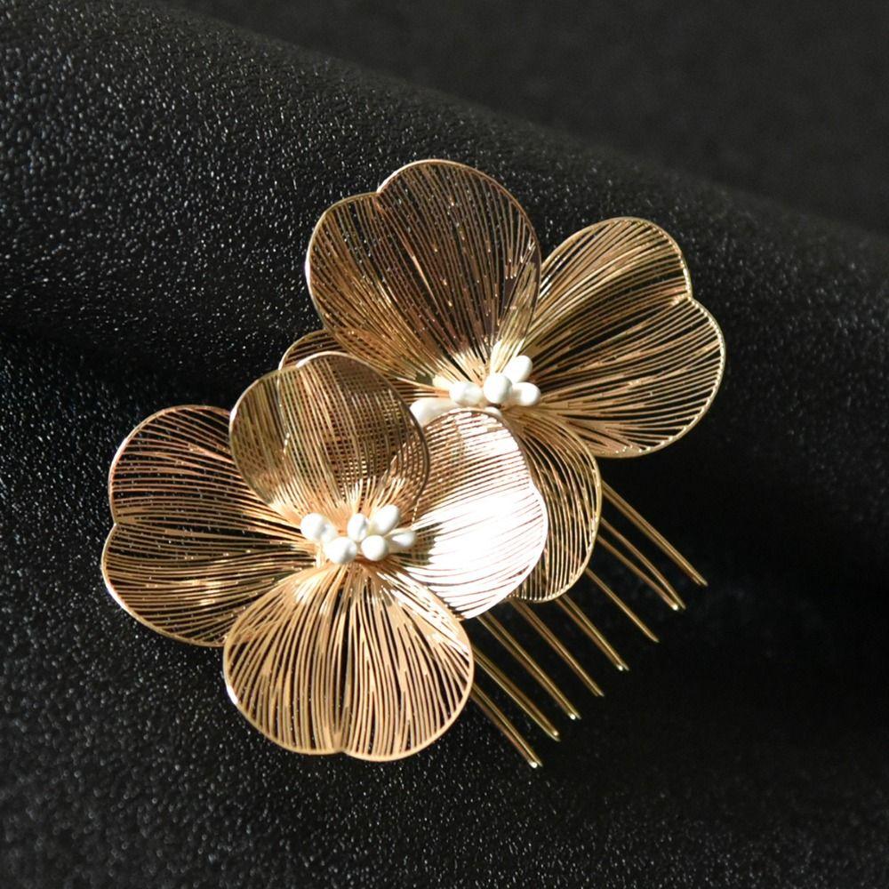 Fashion Hairpin Light Luxury Bride Bridesmaid Headwear Jewelry Accessories Hair Comb  Women