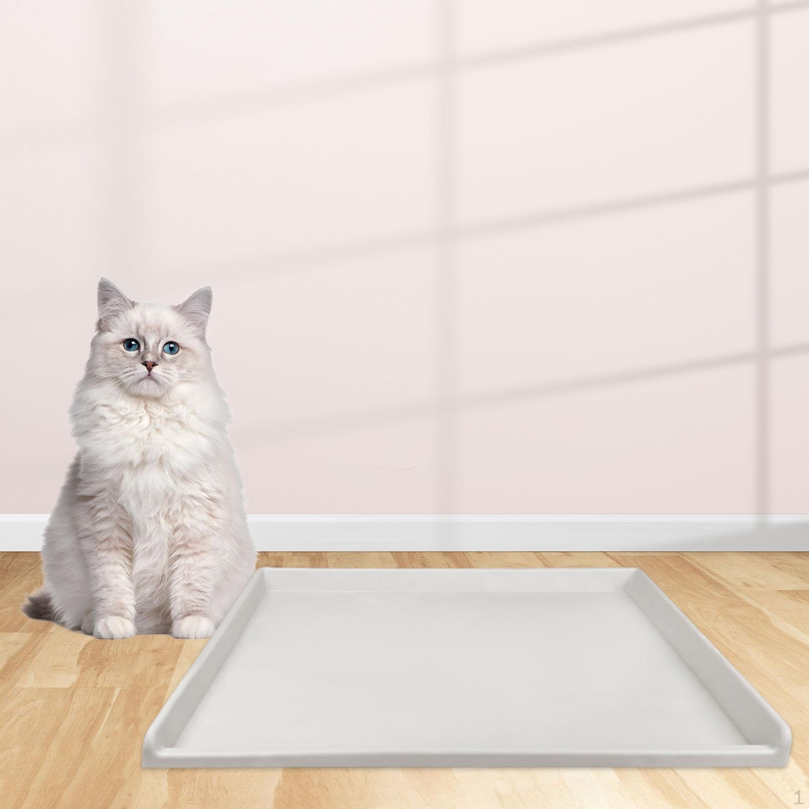 

Коврик для кормления собак и кошек, защищающий от пролития мисок, водонепроницаемый, защитный для пола L