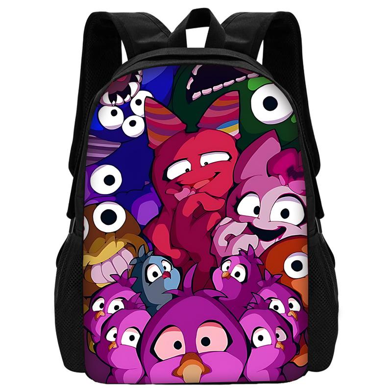 Child School Gartens of BanBans Game Backpack with Lunch Bags ,Pencil Bags ,School Bags for Boys Girls Best Gift