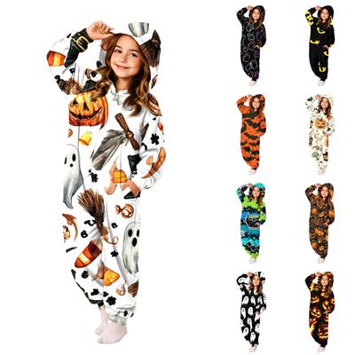 Kids Gradient Print Flannel Pajama Set for Home Wear