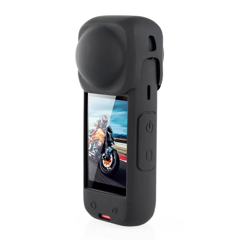 Silicone Lens Cover For Insta360 X5 X4 X4Air Protector Cap Accessories Insta 360 X4 Camera Anti-Dust Anti-Scratch Lens