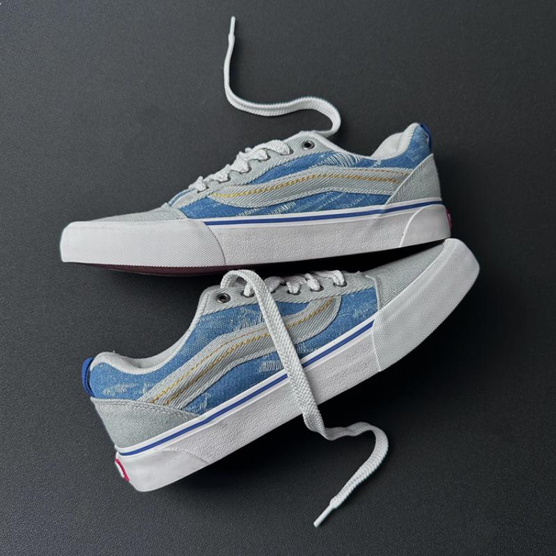 New Putian classic black and white retro chubby bread shoes non-slip thick-soled casual Forrest Gump board shoes