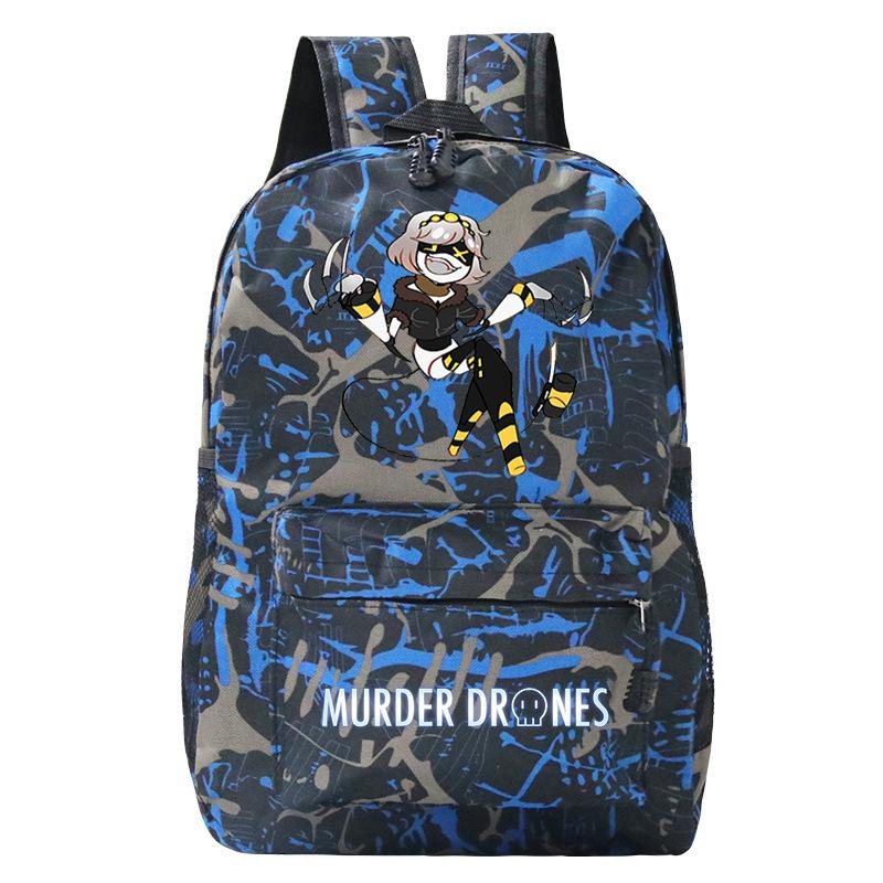 Murder Drones Personality Printing Trend Student School Bag Multifunctional Outdoor Travel Backpack