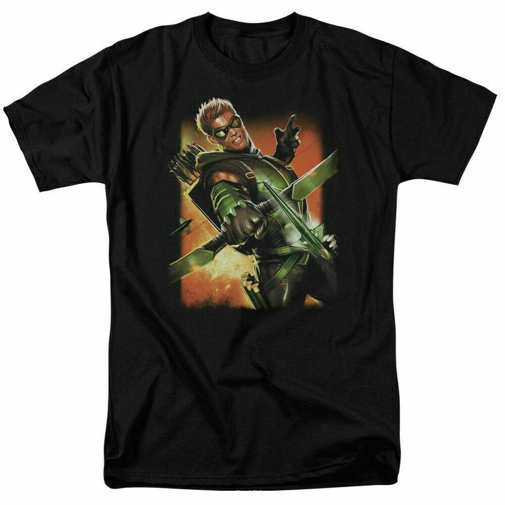 Green Arrow Graphic Comic Book Unisex Black Tshirt