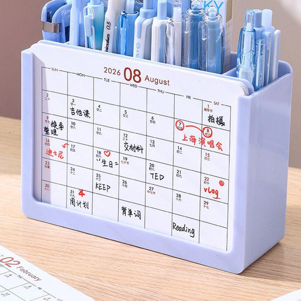 3 Grids Makeup Brush Holder Space-Saving Pencil Storage Box Tabletop Decor