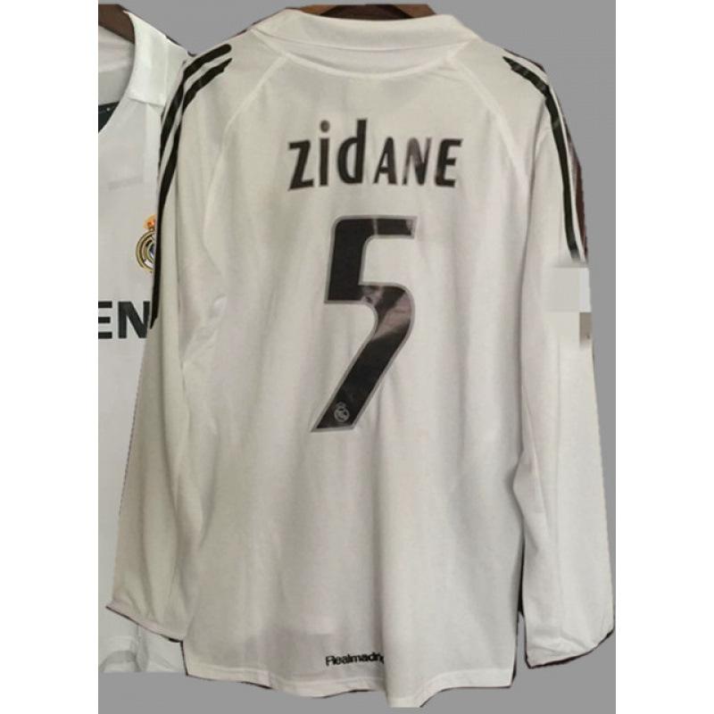 Vintage Jerseys, Soccer Uniforms, AC Ronaldo, Ronaldinho, Zidane, Long-sleeved Sportswear, National Team Uniforms