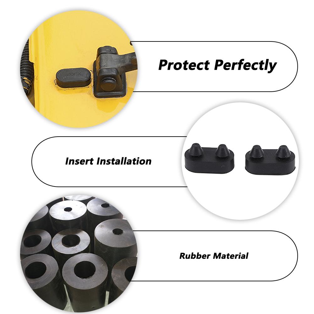 Engine Hood Decoration Rubber Stopper Plug for Jeep Wrangler TJ 1997-2006 Waterproof Pad Mat Protect Gasket Exterior Accessories
