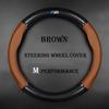 KYLZ4 New BMW-MCar Steering Wheel Cover For BMW M PowerM3 M4 M5 E36 E39 E46 E60 E90 E91 F01 F10 F15 F20 F30 G05 X3 X5 X7 3 5 7 Series