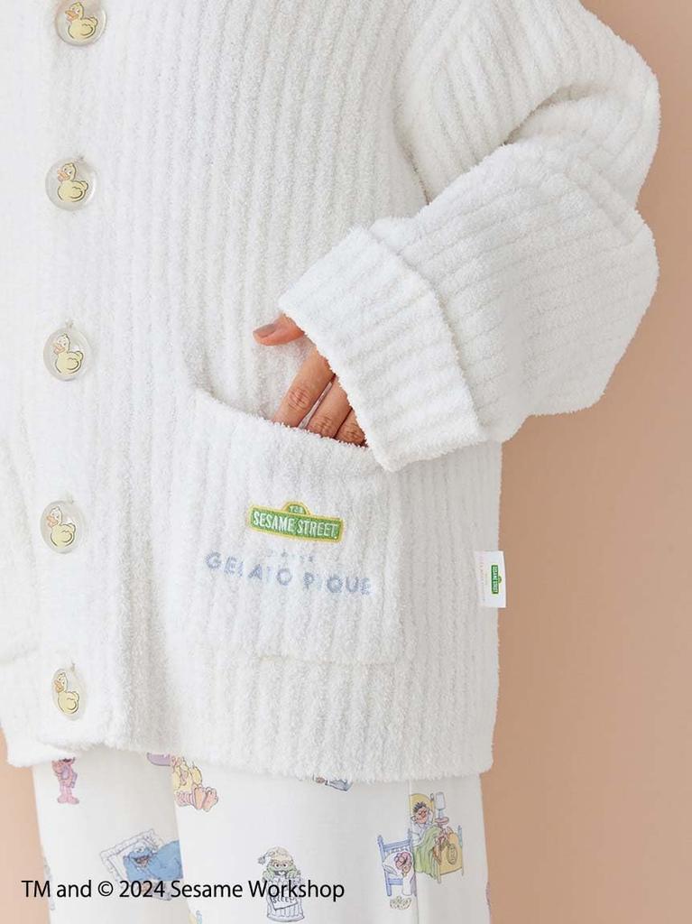 Gelato Pique Sesame Street Unisex Motif JQD Shawl Cardigan PUNT245060 OWHT