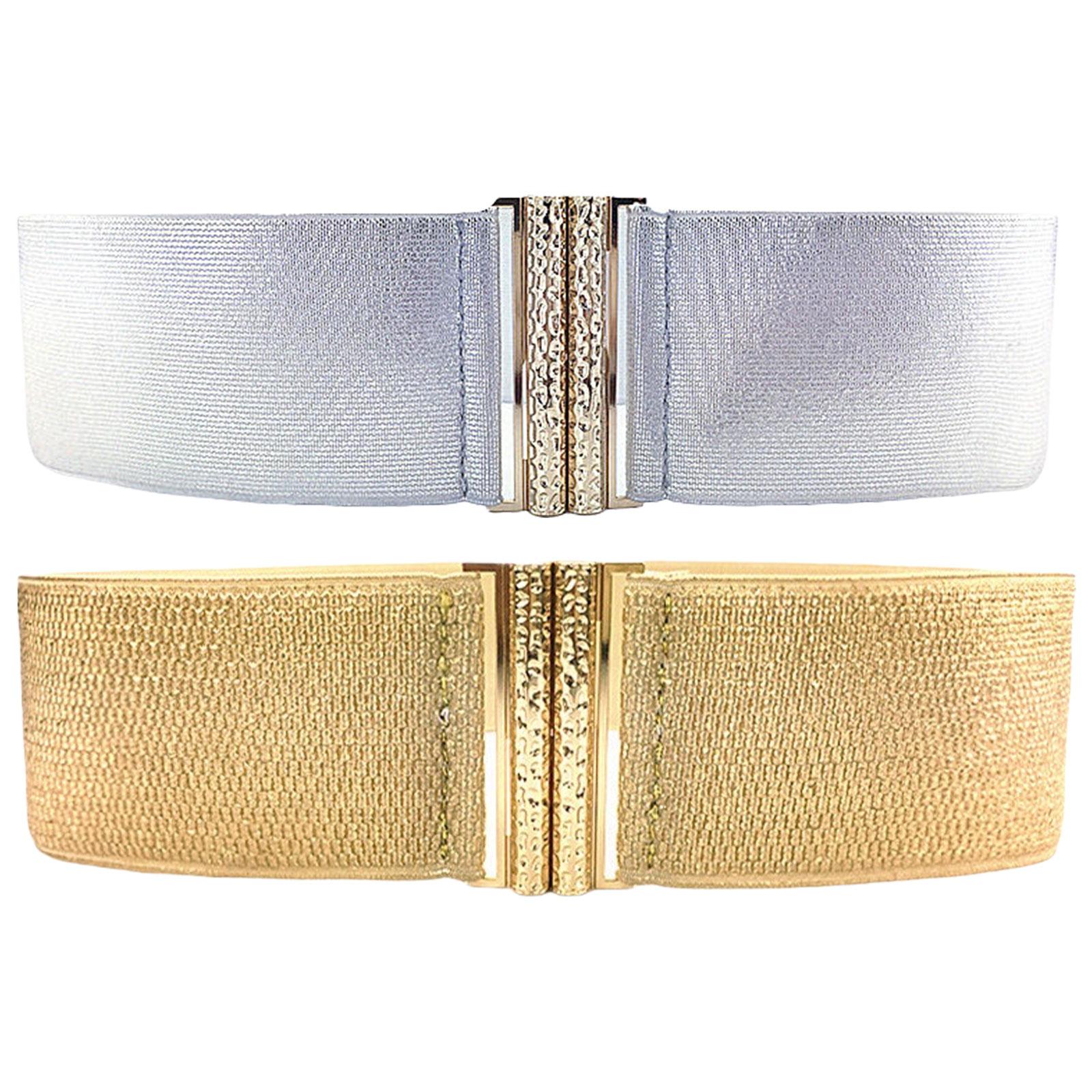 

2 шт. Удобный эластичный широкий пояс-утяжка Долговечный пояс для талии Уличный стиль Пояс для повседневной носки