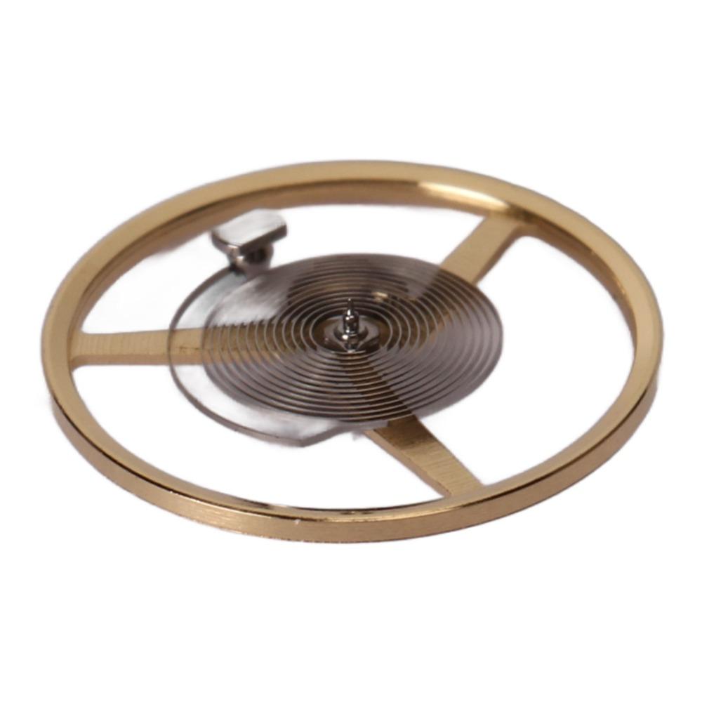 Gold Watch Balance Wheel Small Size Balance Wheel Hairspring for For ETA 2892 Timepiece Restoration