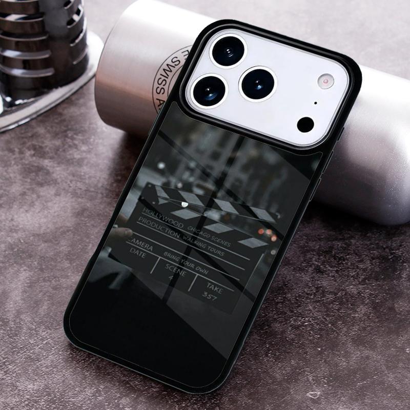 Clapperboard Phone Case For iPhone 17 16 15 14 13 12 11 Pro Max Plus 17Air Soft Silicone Cover