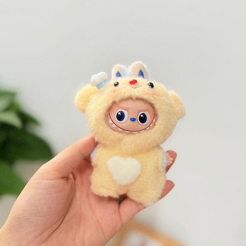 Mini Version 4.0 Vinyl Face Plush Blind Box Doll Clothes Christmas Set Small Nose Gaga Heart Bottom Password