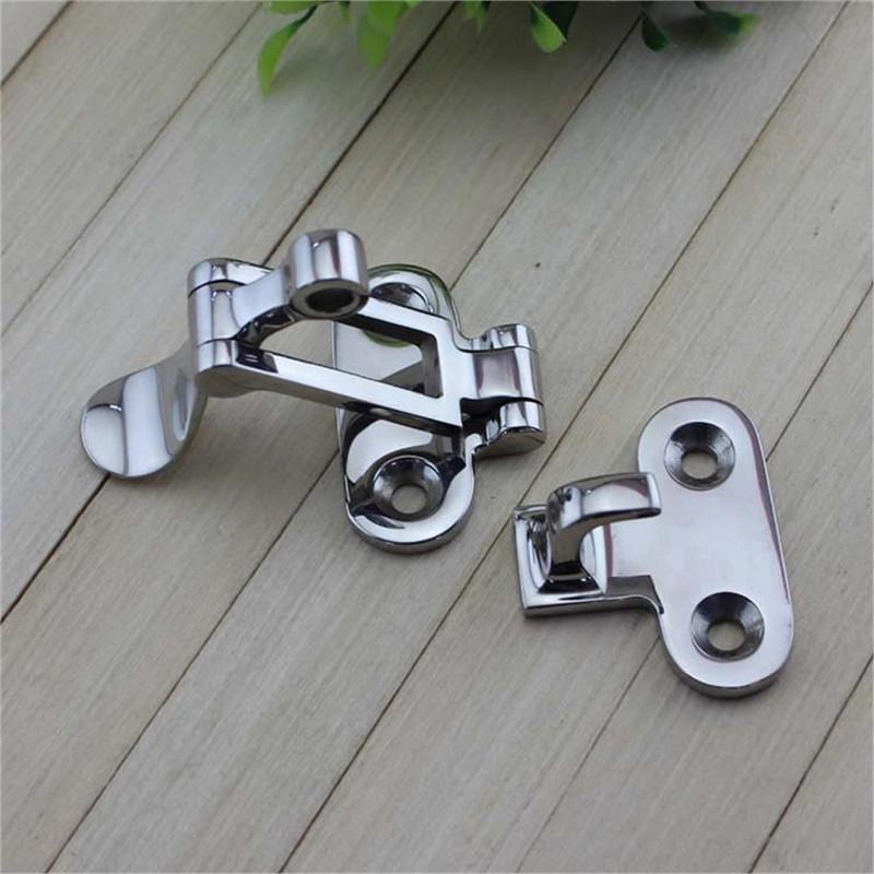 1pc Marine Boat Stainless Deck Lock Down Clamp Deck Hasp Locker Anti-Rattle Latch Fastener Marine Hardware Laundry Chute Gate