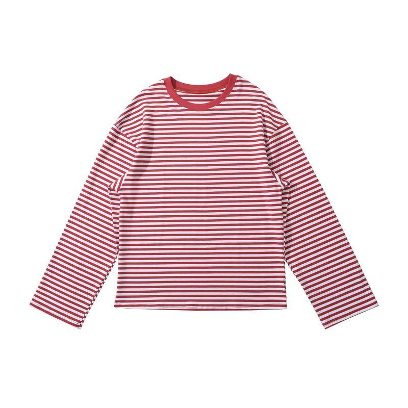 Za New Fall Women's Clothing 2025 Fashion Wind Fashion Minimalist Stripes T Long Sleeves Tops Casual Shorts Suit