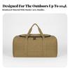 Camping Gear Organizer Spacious Canvas Storage Bag Zippered for Road Trips