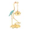 Crane Incense Burner Holder Stove Lotus Incense Burner Antique Alloy Lotus Hanging Stove Tea Ceremony Craft Household Decoration