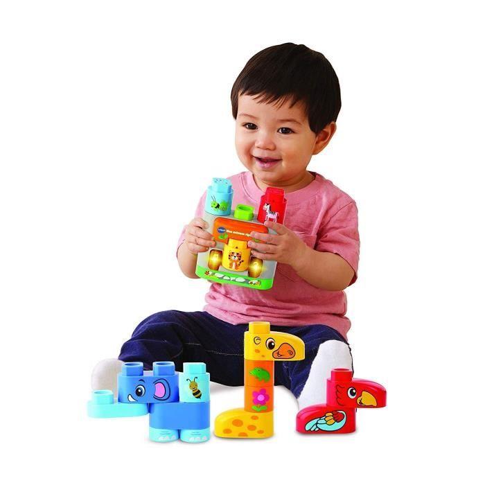 Bla Bla Blocks - VTECH - My Funny Animals - Talking Blocks To Connect To Stimulate Baby