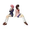 Anime Dandadan Ayase Momo Shiratori Aira Sitting Posture S.H.Figuarts Transformed Assembly PVC Figure Toy Action Figures Present