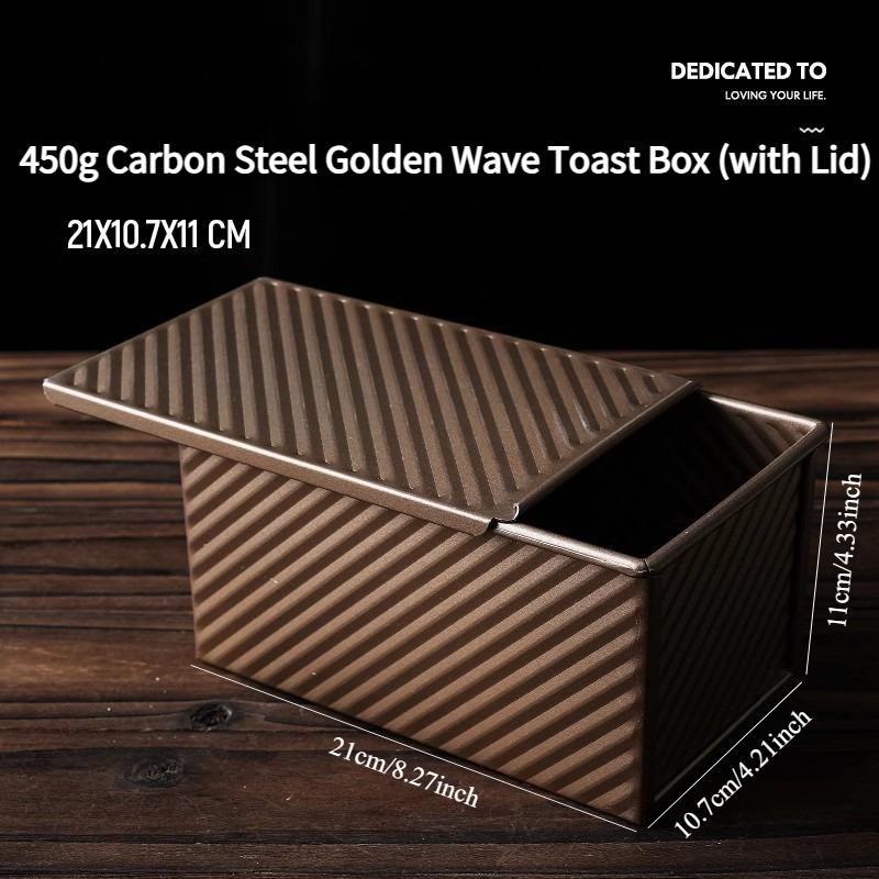 1PC 450g Toast Box with Lid Non-stick Low Sugar Toast Mould Household Baking Oven Bread Toast Box