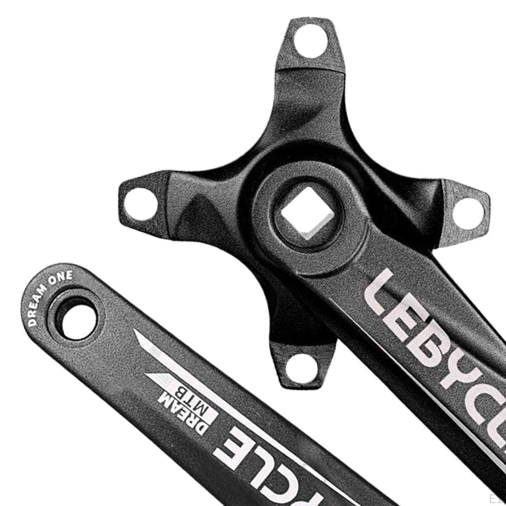 Crankset Lightweight Aluminum Alloy Square Taper Single Speed Narrow Wide Chainring 170mm