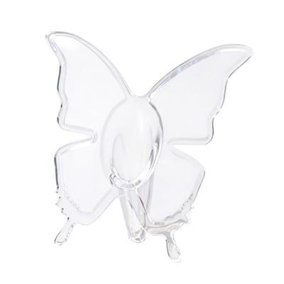 Artistic Butterfly Shape Vases Clear Acrylic Creative Art Desktop Centerpieces Tabletop Decoration for Home