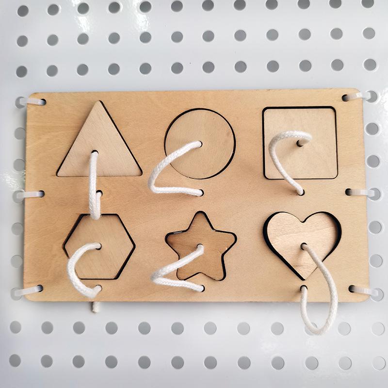 

Монтессорі Дитяча Розвиваюча Дошка Набір для DIY для Раннього Навчання - Аксесуари для Перфорованої Дошки для Дітей