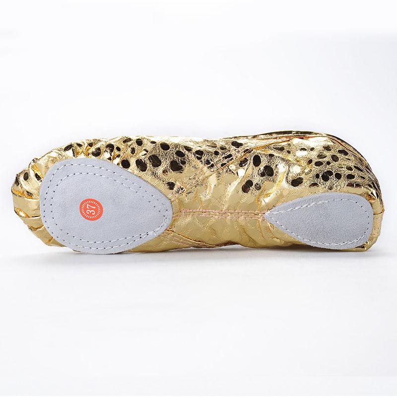 Girls Ballet Shoes Gold Silver Soft Sole Ballet Dance Slippers Children Practise Ballerina Shoes Woman Gymnastics