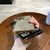 Leather Phone Case For Samsung Galaxy S23 S24 Plus S25 Ultra Protective Plating Frame PC Hard Shell Fashion Back Cover