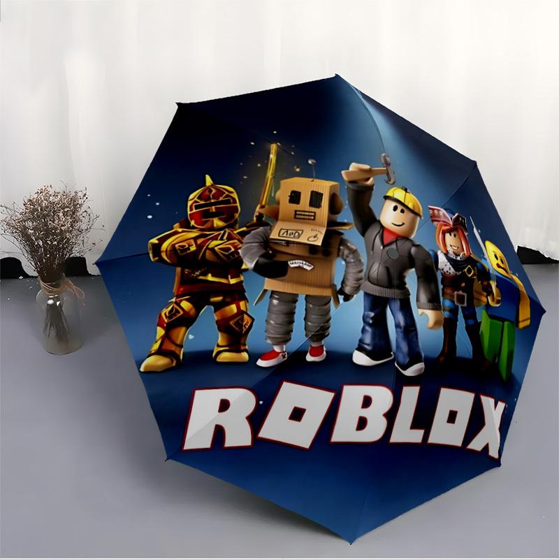 1pc Roblox Game Character Automatic Folding Umbrella - 8-Rib Durable Iron Frame, Compact Portable for Daily Travel, Men & Women Yy251125218