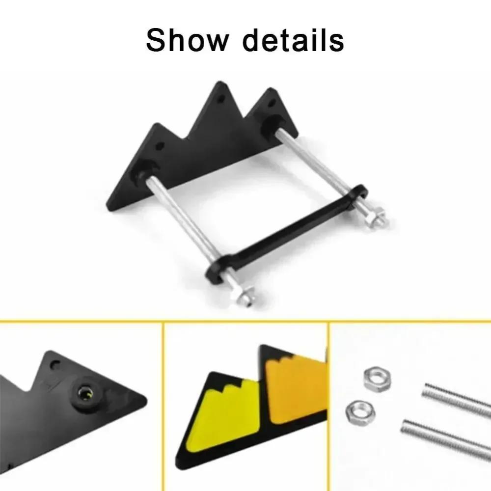 Car Front Grille Emblem for Toyota Tricolor Tacoma 4Runner Tundra Auris Yaris Avalon Avanza Prado Auto Body Badge Accessories